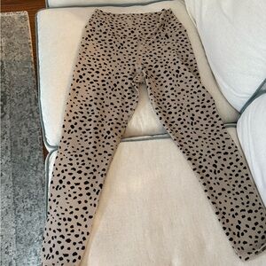 Beach Riot Tan and Black Animal Print Leggings